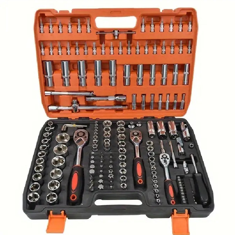 172Pcs Automotive Repair Tool Set（24-Tooth/72-Tooth）