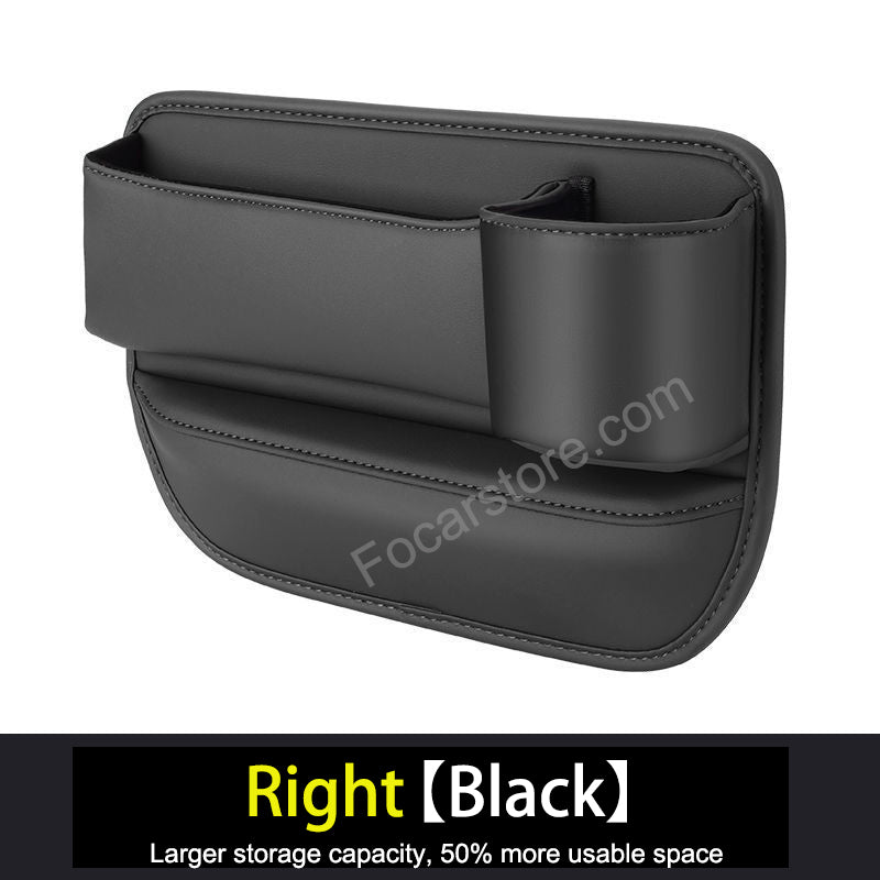 Car Crack Leather Storage Box-Car Crevice Storage Box-Car Seat Gap Organizer