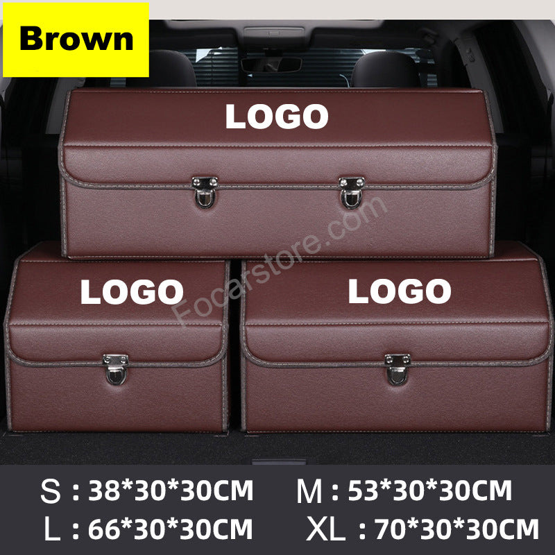 Car Trunk Storage Box（custom car logo available）