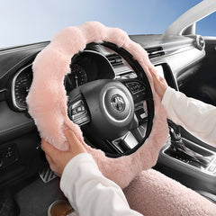 Plush Car Steering Wheel Cover